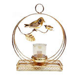 Metal Bird Antique Candle Holder